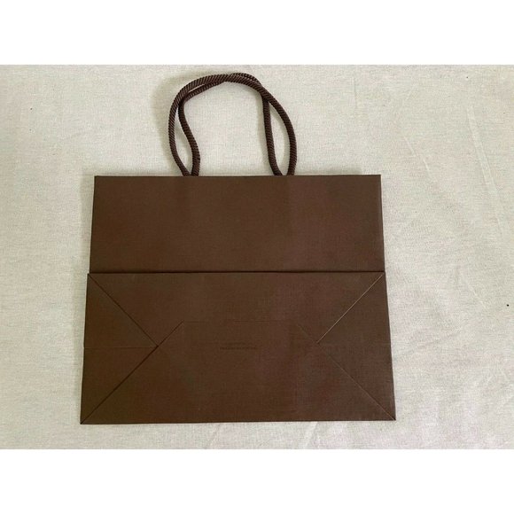 Louis Vuitton Paper Reusable Shopping Bag Brown 7" x 8.5" x 4" - Picture 2 of 5